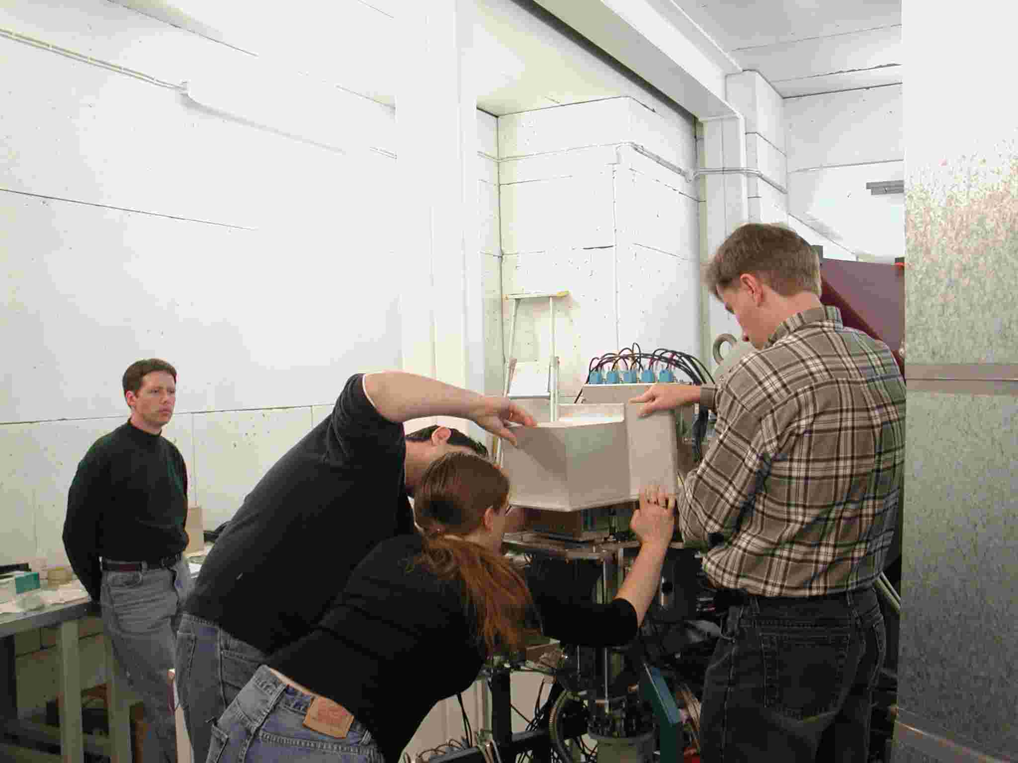 Preparing to pump down the GREAT chamber