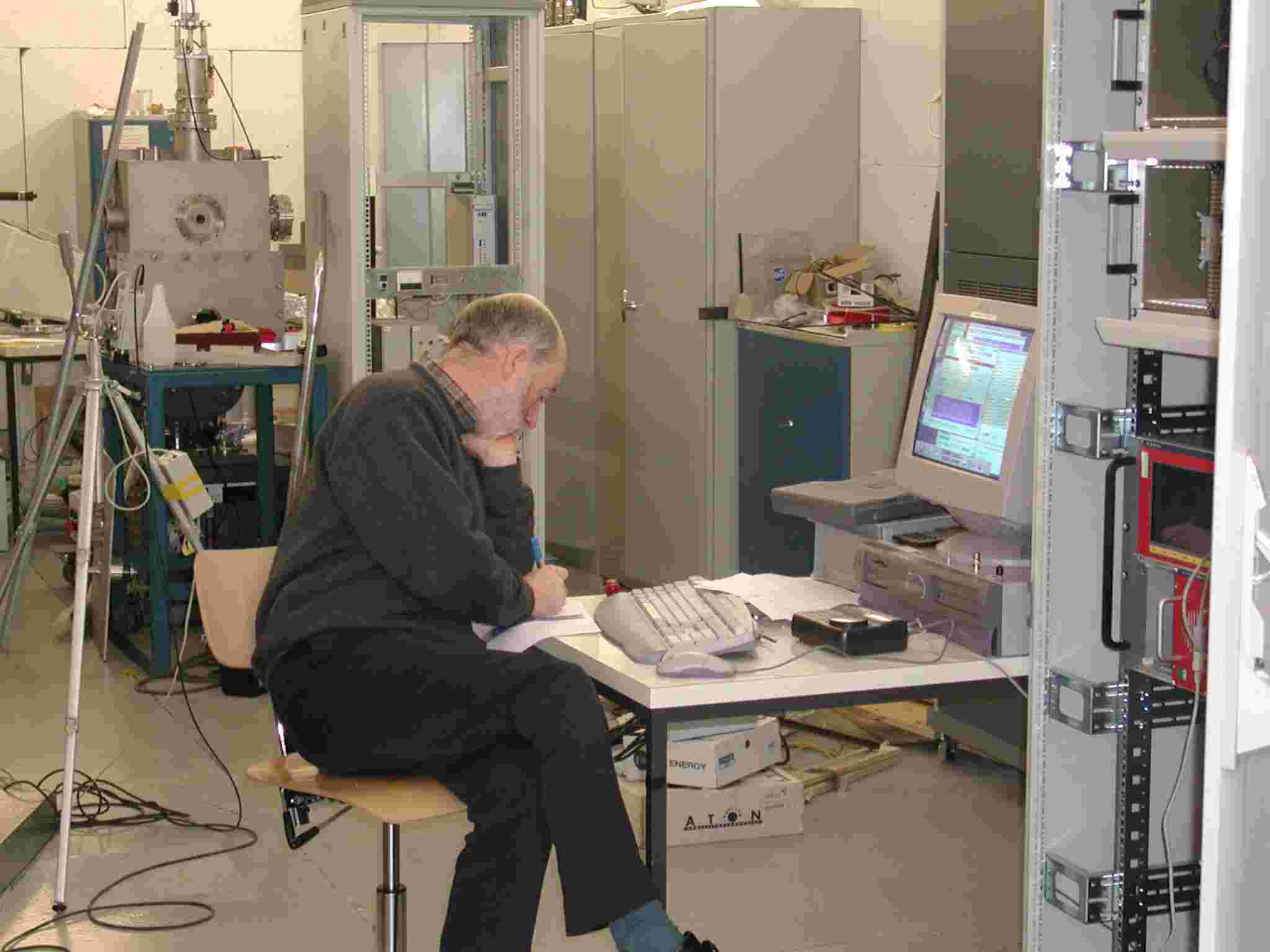 Simon Letts hard at work